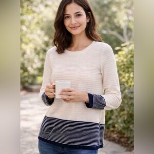 Women’s charter Club brand Striped Women's Top size Small